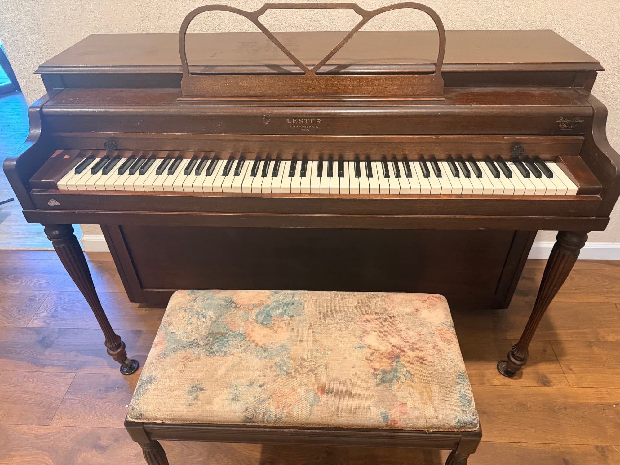 1955 Lester Philadelphia Orchestra Betsy Ross Spinet