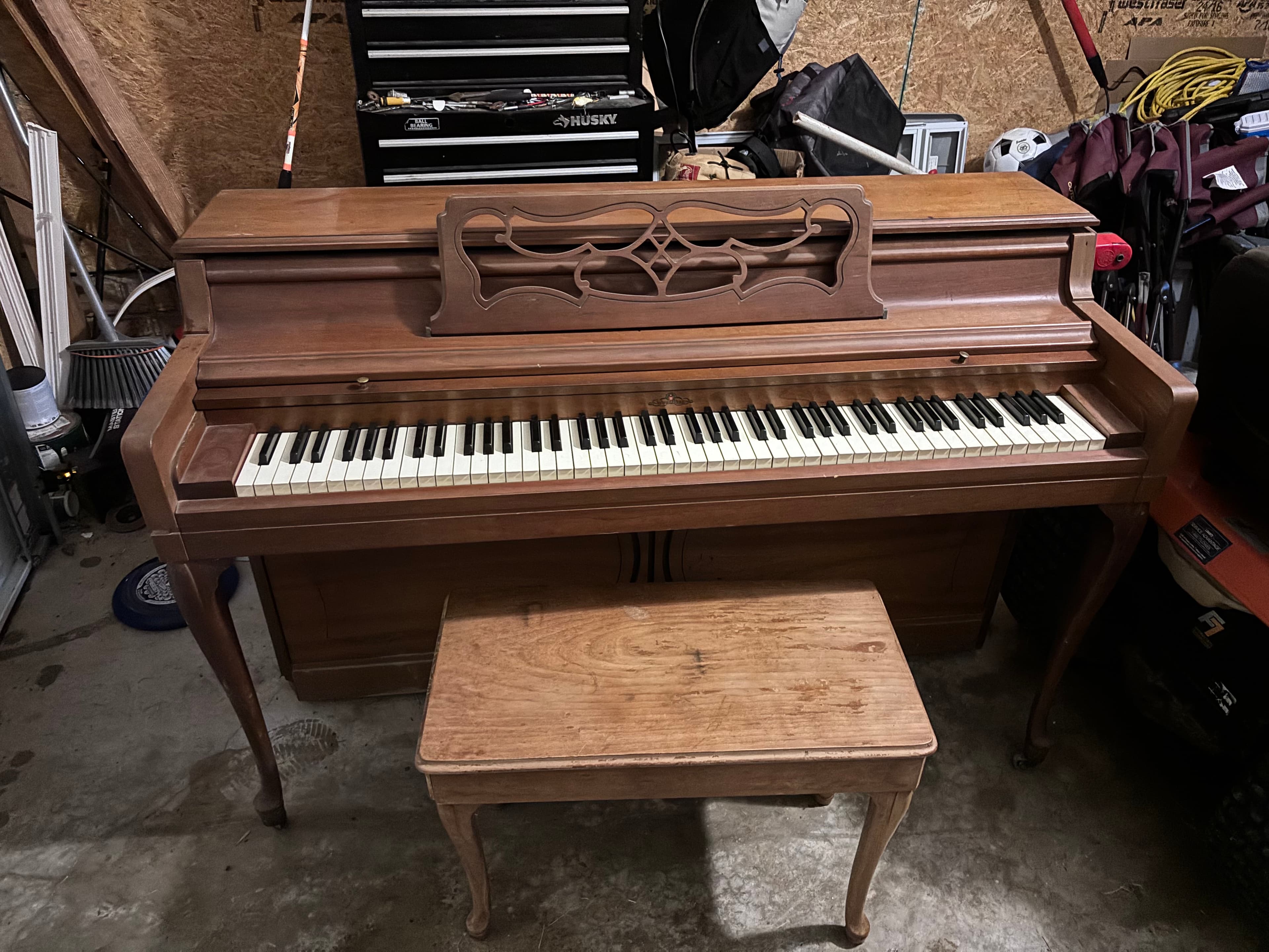 wurlitzer oak console